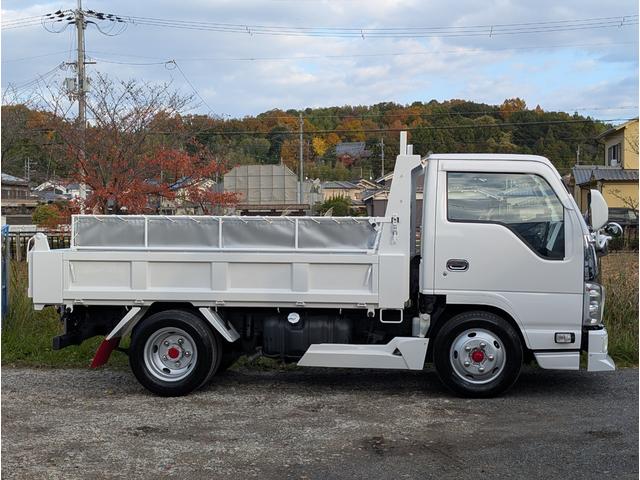 エルフトラック 3t低床強化ダンプ・3tダンプ・6MT・フルフラットロー 積載3000kg・リアロックピン2か所・角出し左右・低床ダンプ・強化ダンプ(9枚目)