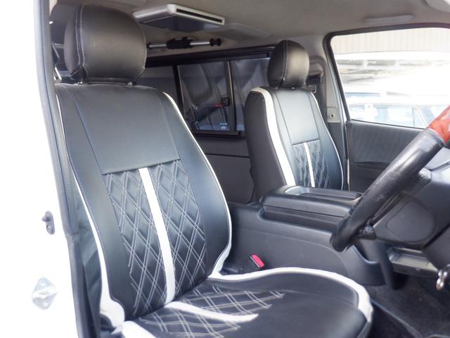 レジアスエースバン ロングスーパーGL 5DスーパーGLロング 低床 8人乗 HDDナビ ETC Wエアコン 社外フロントバンパー 社外グリル シフトノブ 100V電源 キーレス HID フリップダウンモニター バックカメラ 電動電格ミラー(11枚目)