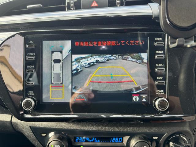 ハイラックス Ｚ　ＧＲスポーツ　ワンオーナー　ユーザー買取　８インチディスプレイオーディオ　ナビ　衝突軽減ブレーキ　全方位カメラ　ＬＥＤヘッドランプ　ハードトノカバー　ＧＲサイドステップ　ＧＲドレスアップマフラー　パールホワイト（57枚目）