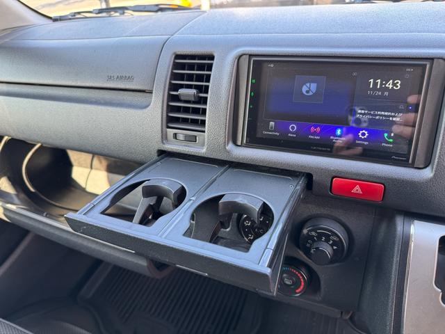 ハイエースバン ロングDX GLパッケージ 法人ワンオーナー ディーゼルターボ LEDヘッドライト パイオニアディスプレイオーディオ バックカメラ 助手席エアバッグ キーレス 令和5年11月197316km時タイミングベルト交換済み(42枚目)