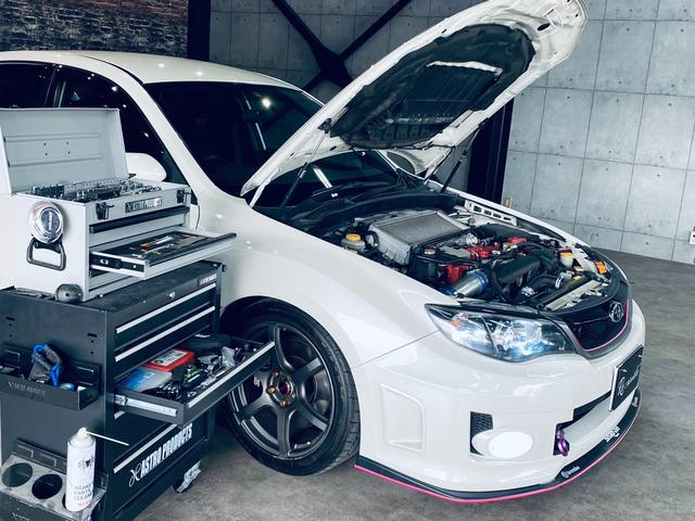 ＷＲＸ　ＳＴｉ　ＳＴＩフロントリップ・ＳＴＩキャリパー・ＴＥＩＮ車高調・ＲＡＹＳ１８ＡＷ・ＨＫＳエアクリ・柿本マフラー・ＬＥＤフォグ・ＨＩＤライト・ＥＴＣ・ＳＴＩフロントリップ・ハーフレザー電動シート・禁煙・修復無(4枚目)