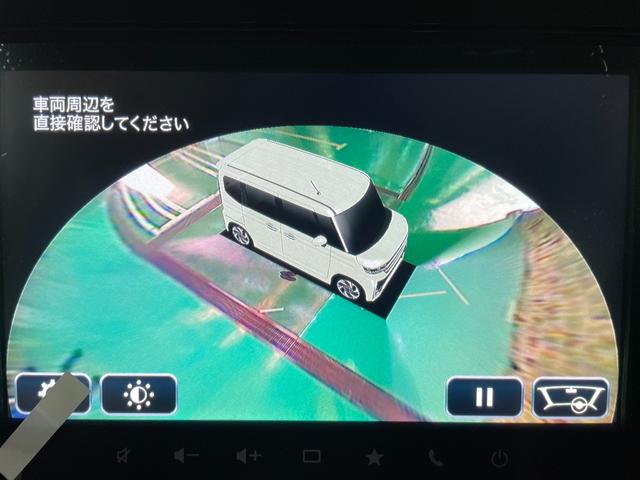 スペーシアカスタム ハイブリッドＸＳ　届出済未使用車　両電動スライドドア　純正ナビ　フルセグ　全周囲カメラ　障害物センサー　ブルートゥース　ＷＩＦＩ　レーダークルーズ　衝突軽減ブレーキ　ＬＥＤヘッド・フォグ　オートライト　スマキー　禁煙車（62枚目）