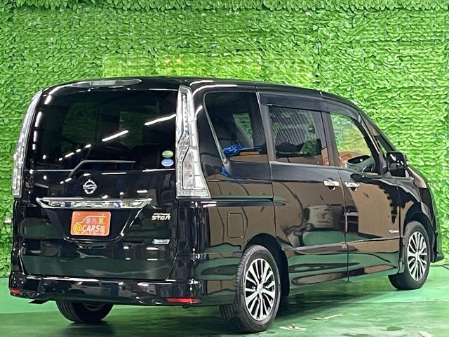 セレナ ハイウェイスター　Ｓ－ハイブリッド　両側電動スライドドア　純正ナビ　フルセグ　ドラレコ　ＥＴＣ　フリップダウンモニター　ブルートゥース　衝突軽減ブレーキ　オートクルーズ　オートライト　ＬＥＤヘッドライト　Ｗエアコン　純正１６ＡＷ　禁煙車（10枚目）