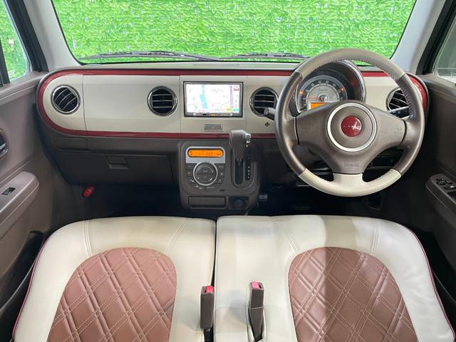 アルトラパンショコラ Ｘ　メモリーナビ　地デジＴＶ　ＣＤプレイヤー　オートライト　ＨＩＤヘッド　スマートキー　レザーシート　１４インチアルミ　オートエアコン　電格ミラー　純正セキュリティ　本革ステアリング　Ｗエアバッグ　禁煙車（2枚目）