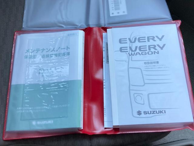 エブリイ ＰＡ　５型　ドラレコ付き　５ＡＧＳ　ＦＲ車　ドライブレコーダー　スライドドア　禁煙車　当社社有車使用　５速オートギアシフト採用　ハイルーフ　ラジオデッキ付き　フルフラット　横滑り防止機能（61枚目）