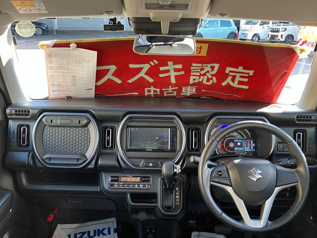ハスラー Ｊスタイル　９インチナビ　衝突軽減ブレーキ付き　バックカメラ　オートライト　Ｂｌｕｅｔｏｏｔｈ　純正ナビ　プッシュスタート　シートヒーター　オートエアコン　スズキセーフティーサポート　衝突被害軽減システム　アイドリングストップ　横滑り防止機能（4枚目）