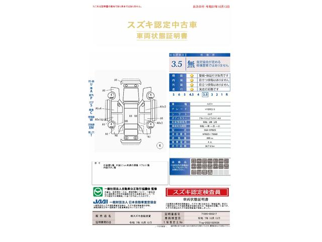 車両状態評価書