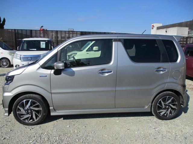 ワゴンＲカスタムＺ カスタムＺ　ＨＹＢＲＩＤ　ＺＸ　４型　セイフティーサポート　オートライト　プッシュスタート　シートヒーター　オートエアコン　スズキセーフティーサポート　アイドリングストップ　横滑り防止機能　衝突安全ボディ　盗難防止システム（15枚目）