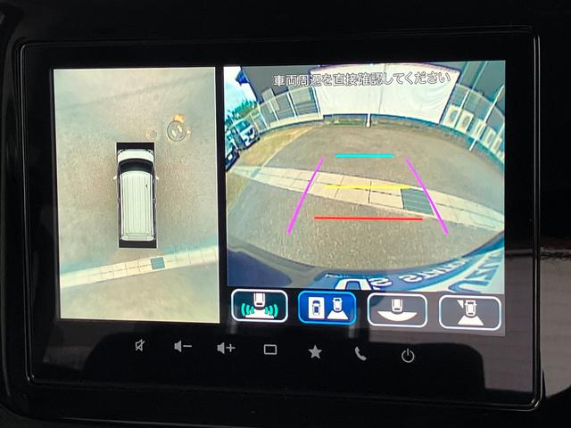 スペーシアカスタム カスタム HYBRID XS 当社試乗車使用 全方位カメラ バックカメラ オートライト Bluetooth スライドドア 純正ナビ プッシュスタート シートヒーター オートエアコン 禁煙車 スズキセーフティーサポート 衝突被害軽減システム アイドリングストップ(7枚目)