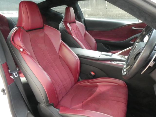 LC500 Sパッケージ V型8気筒EG&DirectShift10速AT ホワイトノーヴァガラスフレーク/レッド 寒冷地 カーボンR セーフティー+ GRSギア比可変ステアリング LDHダイナミックHS URZ100(33枚目)