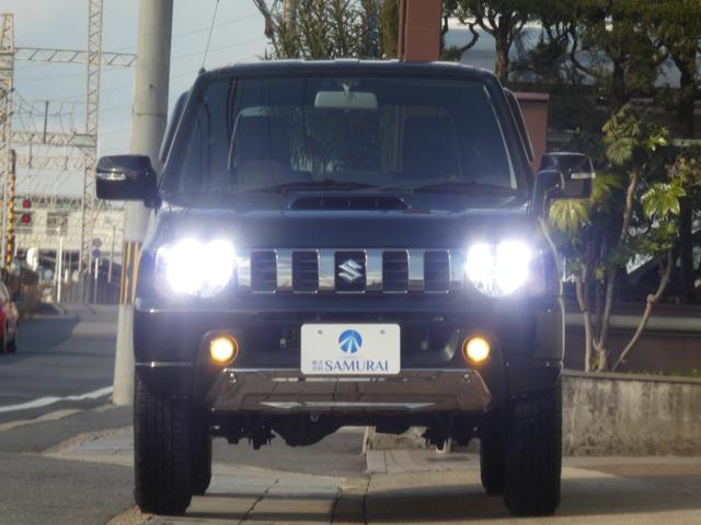 ランドベンチャー カロッツェリアサイバーナビ フルセグTV ETC 社外LEDヘッドランプ フォグランプ 4WD 5MT 専用合皮シート 前席Sヒーター プライバシーガラス スペアキー 保証書 取扱説明書 JB23W(38枚目)