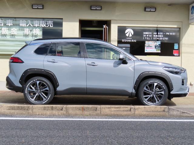 カローラクロス ハイブリッド Z 1オーナーユーザー様買取禁煙車 ラブクロス(フロントフェイスキット&OVフェンダー,純正202塗装塗り分け)新品TOYOタイヤオープンカントリーH/TII トヨタTM PVM Aパーク Gコーティング(51枚目)
