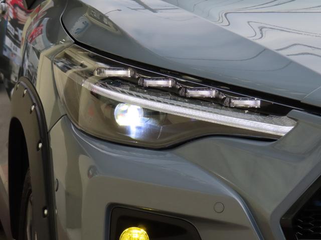 カローラクロス ハイブリッド Z 1オーナーユーザー様買取禁煙車 ラブクロス(フロントフェイスキット&OVフェンダー,純正202塗装塗り分け)新品TOYOタイヤオープンカントリーH/TII トヨタTM PVM Aパーク Gコーティング(53枚目)