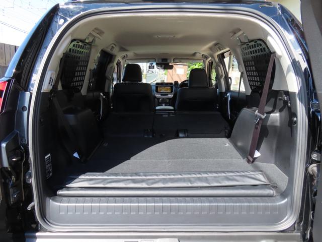 ランドクルーザープラド ＴＸ　Ｌパッケージ・ブラックエディション　１オーナーユーザー様買取禁煙車　２インチリフトＵＰ　ＤＦ１７ＡＷ　ＢＦグッドリッチＡ／Ｔ　ＳＲ　７人乗り　アルパイン９インチナビＴＶ　　Ｂカメラ　ルーフキャリア　ヒッチメンバー　Ｓヒーター／エアコン（48枚目）