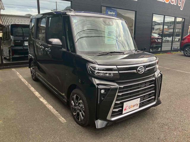 タント カスタムＸ　両側電動スライドドア　クリアランスソナー　衝突被害軽減システム　オートライト　ＬＥＤヘッドランプ　スマートキー　アイドリングストップ　電動格納ミラー　シートヒーター　ベンチシート　ＣＶＴ（7枚目）