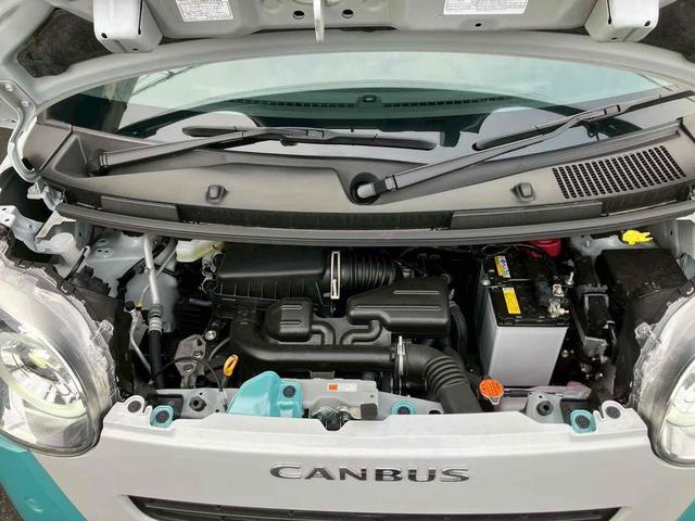 ムーヴキャンバス ストライプスG 両側電動スライドドア クリアランスソナー 衝突被害軽減システム オートライト LEDヘッドランプ スマートキー アイドリングストップ 電動格納ミラー シートヒーター ベンチシート CVT(13枚目)