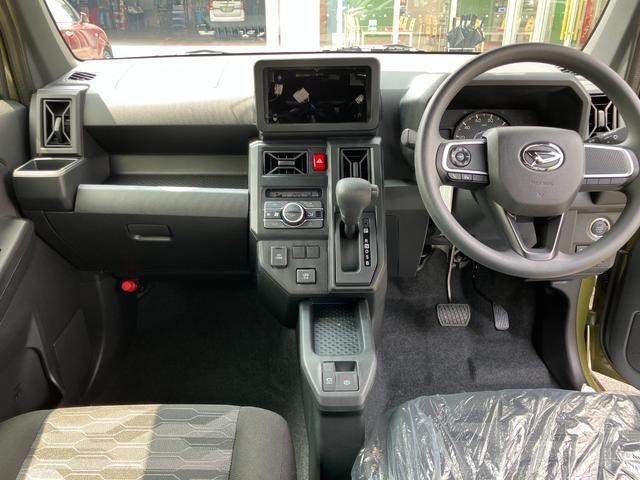タフト Ｘ　助手席エアバック　運転席エアバック　ブレーキサポート　エコアイドル　レーンキープ　ソナー　横滑り防止　スカイルーフ　サイドエアバッグ　Ｂカメラ　ＡＢＳ付き　フルオートエアコン　ＬＥＤヘットライト（10枚目）