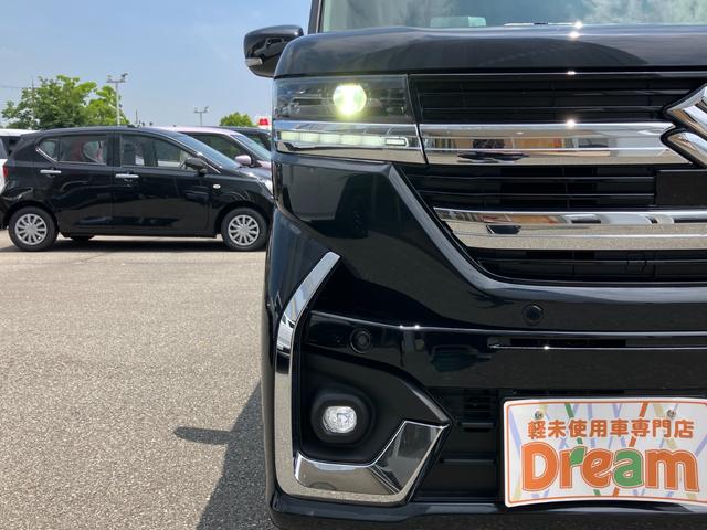スペーシアカスタム ハイブリッドＸＳ　届出済未使用車　ソナー　運転席シートヒーター　アイドリングＳＴＯＰ　スマートキ　ＬＥＤランプ　横滑り防止　クルコン　衝撃安全ボディー　エアバック　パワステ　ベンチシート　ＡＢＳ　エアコン　フルフラット（14枚目）