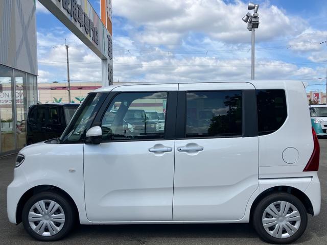 タント Ｘ　届出済未使用車　片側電動スライドドア　衝突被害軽減ブレーキ　電子パーキング　オートブレーキホールド　禁煙車　電動格納式ドアミラー　スマートキー　横滑り防止装置　ＬＥＤヘッドライト　オートハイビーム（8枚目）