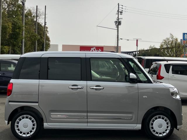 ムーヴキャンバス ストライプスＧ　届出済未使用車　両側電動スライドドア　衝突被害軽減ブレーキ　電子パーキング　　オートブレーキホールド　運転席＆助手席シートヒーター　ホットカップホルダー　スマートキー　アイドリングストップ（8枚目）
