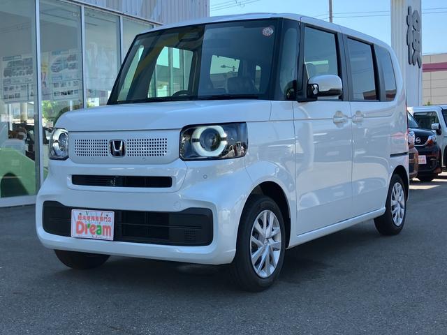 Ｎ－ＢＯＸ ベースグレード　軽減ブレーキ　車線維持支援システム　イモビ　電動格納式ドアミラー　スマートキ　サイドエアバック　キーフリーシステム　パワーウインドウ　ＥＳＣ　エアコン　ＬＥＤヘッドライト　フルフラットシート　ＡＢＳ（5枚目）