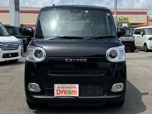 ムーヴキャンバス セオリーＧ　両側電動スライド　衝突被害軽減ブレーキ　ホットドリンクホルダー　電子パーキング　ブレーキホールド機能　スマートキー　運転席＆助手席シートヒーター　電動格納ミラー　オートライト　ＵＳＢ充電（6枚目）