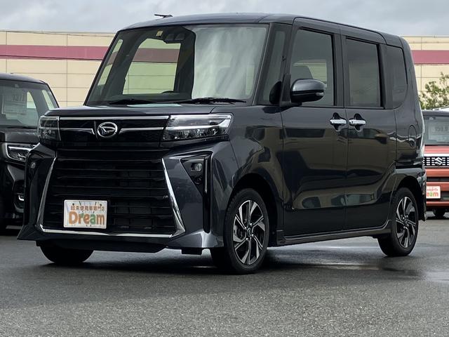 タント カスタムＸ　両側電動スライドドア　衝突軽減ブレーキ　電子パーキング　オートブレーキホールド　純正アルミホイール　運転席＆助手席シートヒーター　リアコーナーセンサー　車線逸脱防止　ＬＥＤヘッドライト（5枚目）