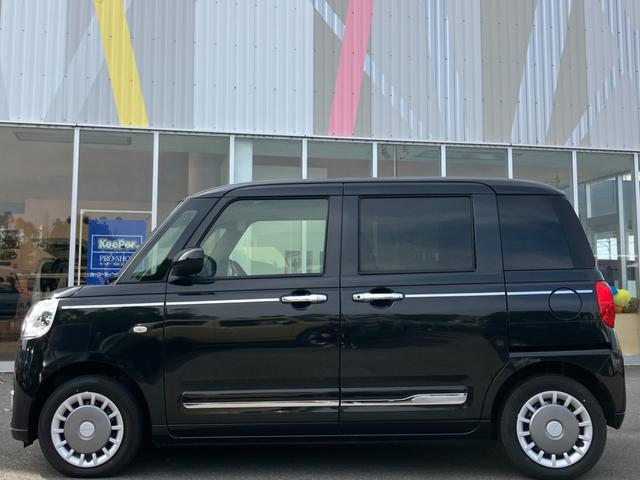 ムーヴキャンバス セオリーＧターボ　両側電動スライドドア　衝突被害軽減ブレーキ　クルーズコントロール　電子パーキング　オートブレーキホールド　パーキングセンサー　シートヒーター　フォグライト　ホットカップホルダー　ステアリングスイッチ（9枚目）