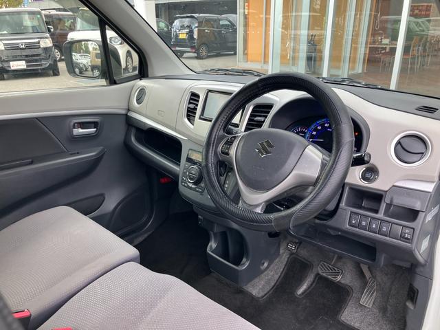 ワゴンＲ ＦＺ　ナビ　衝突被害軽減ブレーキ　純正アルミホイール　ステアリングスイッチ　前席シートヒーター　オートエアコン　スマートキー　アイドリングストップ　横滑り防止機能　マニュアルレベリング機能　電動格納式ミラー（24枚目）