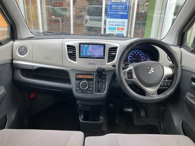 ワゴンＲ ＦＺ　ナビ　衝突被害軽減ブレーキ　純正アルミホイール　ステアリングスイッチ　前席シートヒーター　オートエアコン　スマートキー　アイドリングストップ　横滑り防止機能　マニュアルレベリング機能　電動格納式ミラー（27枚目）