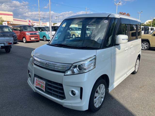 スペーシアカスタム ＸＳ　ナビ　バックカメラ　ＥＴＣ　片側電動スライドドア　純正アルミホイール　オートライト　ステアリングスイッチ　アイドリングストップ　電動格納式ミラー　ロールサンシェード（8枚目）