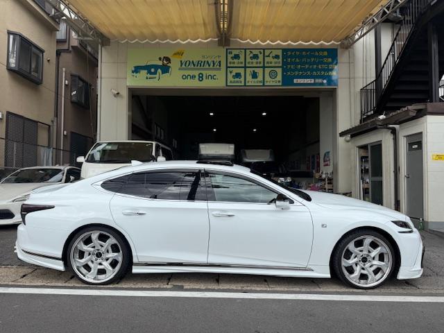 ＬＳ ＬＳ５００　Ｆスポーツ　ＷＡＬＤエアロマフラー２２ＡＷ純正ナビ地デジＢｌｕｅｔｏｏｔｈ全方位サンルーフＥＴＣマークレビンソンＴＺドラレコレーダーデジタルインナーミラーシートエアコン運転走行支援（10枚目）