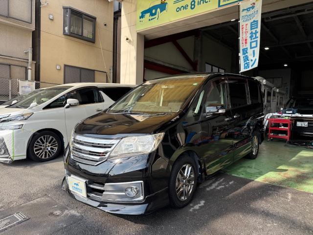 セレナ ライダー　純正ナビＤＶＤ地デジＢｌｕｅｔｏｏｔｈＥＴＣバックカメラ両側パワースライドドアＵＳＢケーブルインテリキーフォグ純正ＡＷ（8枚目）