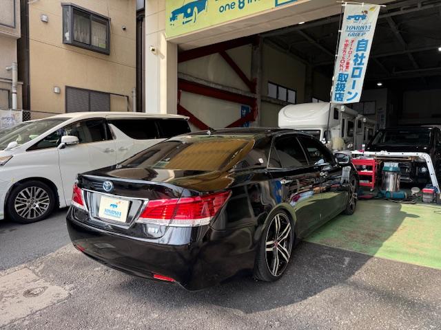 クラウンハイブリッド ロイヤルサルーンG 車高調社外AW本革ETCクルコンスマートキーナビ地デジBluetoothBカメシートエアコンメモリーシートフォグ(12枚目)