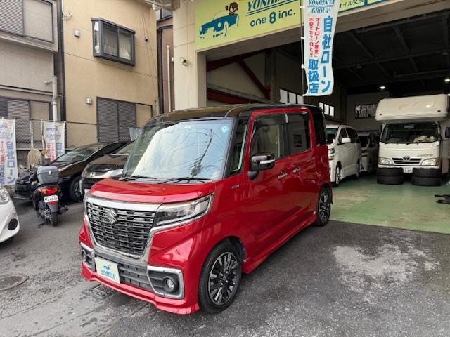 スペーシアカスタム ハイブリッドＸＳターボ　社外ナビ・ＤＶＤ・地デジ・Ｂｌｕｅｔｏｏｔｈ・ＥＴＣ・両側パワースライドドア・サンシェード・テーブル・インテリキー・シートヒーター（8枚目）