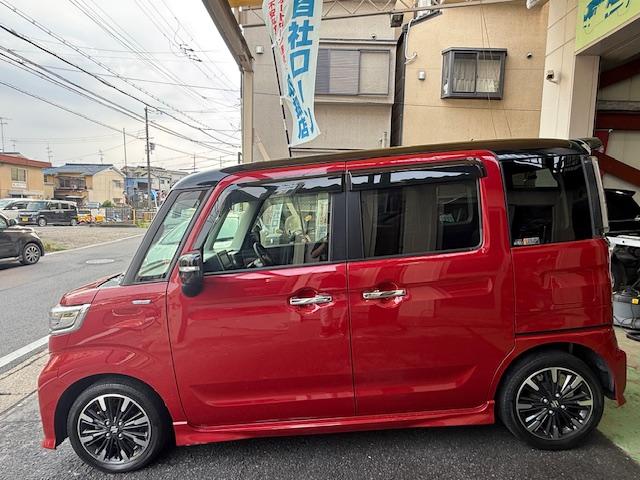 スペーシアカスタム ハイブリッドＸＳターボ　社外ナビ・ＤＶＤ・地デジ・Ｂｌｕｅｔｏｏｔｈ・ＥＴＣ・両側パワースライドドア・サンシェード・テーブル・インテリキー・シートヒーター（9枚目）