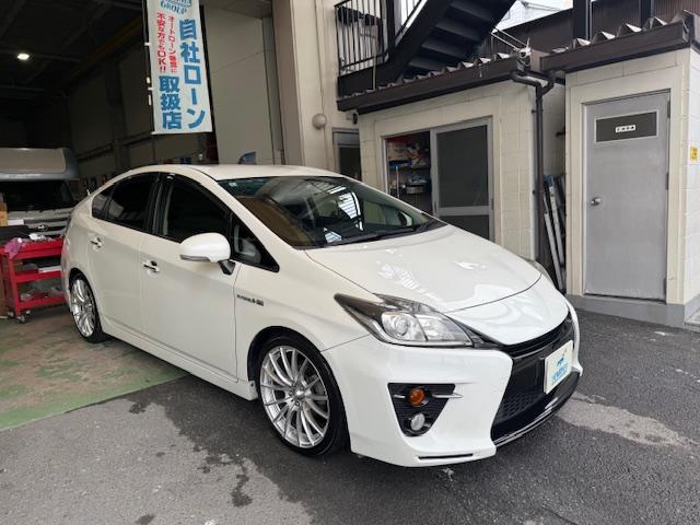 プリウス Ｓツーリングセレクション・Ｇ’ｓ　社外ＡＷナビＤＶＤ地デジＢｌｕｅｔｏｏｔｈバックカメラＥＴＣＬＥＤライトフォグスマートキー（2枚目）