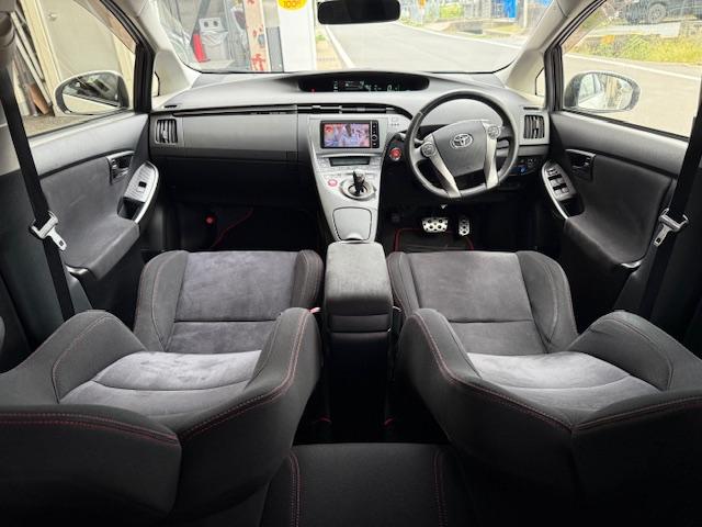 プリウス Ｓツーリングセレクション・Ｇ’ｓ　社外ＡＷナビＤＶＤ地デジＢｌｕｅｔｏｏｔｈバックカメラＥＴＣＬＥＤライトフォグスマートキー（19枚目）