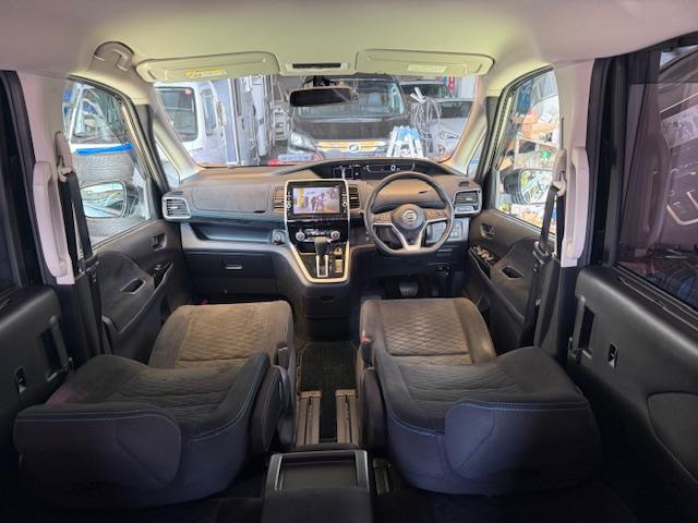 セレナ ライダー プロパイロットエディション 純正ナビ地デジBカメBluetoothETC両側PスラプロパイロットUSB接続テーブルサンシェードクルコン運転支援障害物センサー純正AWワンオーナー(19枚目)