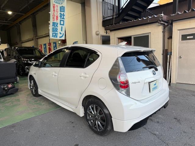 アクア S モデリスタ社外AWナビDVD地デジBluetoothBカメETCエンジンPスタシートヒーターLEDライトドラレコ(11枚目)