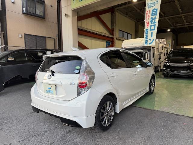 アクア S モデリスタ社外AWナビDVD地デジBluetoothBカメETCエンジンPスタシートヒーターLEDライトドラレコ(12枚目)