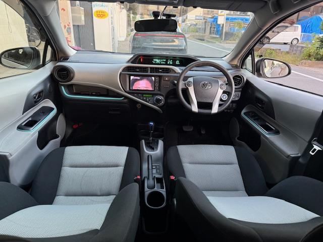 アクア S モデリスタ社外AWナビDVD地デジBluetoothBカメETCエンジンPスタシートヒーターLEDライトドラレコ(19枚目)