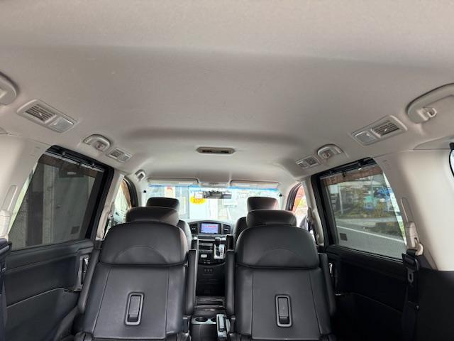 エルグランド ２５０ハイウェイスター　エアロ車高調社外ＡＷナビ地デジバックカメラパワースライドドアサンシェードオットマンＥＴＣインテリキーフォグ（42枚目）