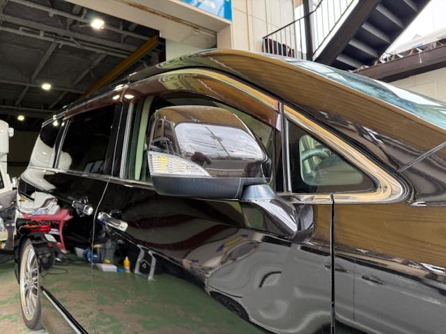 エルグランド ２５０ハイウェイスター　エアロ車高調社外ＡＷナビ地デジバックカメラパワースライドドアサンシェードオットマンＥＴＣインテリキーフォグ（43枚目）