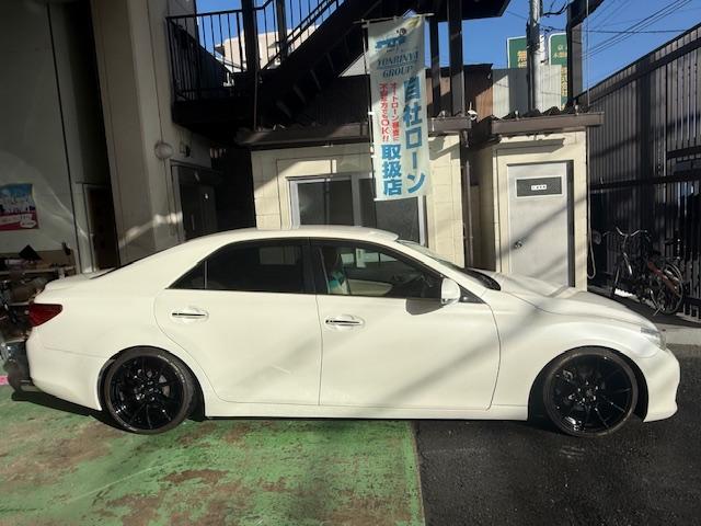 マークX 250G リラックスセレクション 社外AW車高調純正ナビDVD地デジバックカメラBluetooth社外マフラースマートキーパワーシートフォグライト(10枚目)