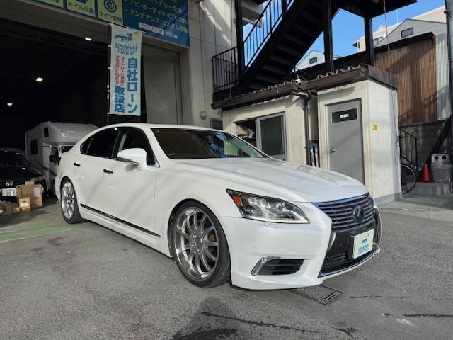 LS LS460 バージョンC Iパッケージ 社外21AW黒革サンルーフパワートランクハンドルヒーターシートエアコンエアサスコントローラーBSMAHSPCSソナーデェイライト(2枚目)