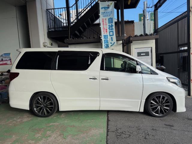 アルファード 240S ローダウン社外AWナビTVDVDバックカメラBluetoothETC両側パワスラ革調シートクルコンオットマンドラレコウィンカーミラー(10枚目)