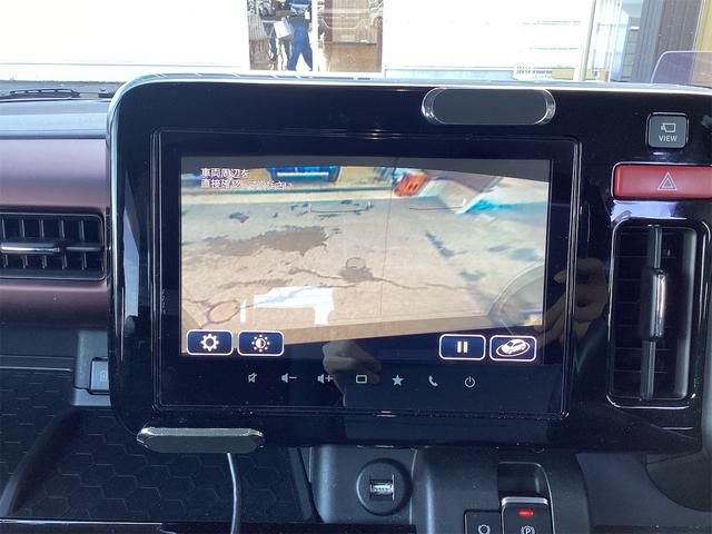 スペーシアカスタム ハイブリッドＸＳターボ　ＥＴＣ　全周囲カメラ　両側電動スライドドア　ナビ　ＴＶ　オートクルーズコントロール　レーンアシスト　オートライト　スマートキー　電動格納ミラー　シートヒーター　ベンチシート　ＣＶＴ　Ｂｌｕｅｔｏｏｔｈ（8枚目）