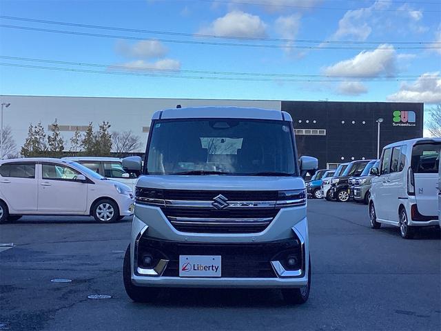 スペーシアカスタム ハイブリッドＸＳターボ　ＥＴＣ　全周囲カメラ　両側電動スライドドア　ナビ　ＴＶ　オートクルーズコントロール　レーンアシスト　オートライト　スマートキー　電動格納ミラー　シートヒーター　ベンチシート　ＣＶＴ　Ｂｌｕｅｔｏｏｔｈ（15枚目）