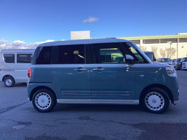 ムーヴキャンバス ストライプスG バックカメラ 両側電動スライドドア クリアランスソナー 衝突被害軽減システム オートライト スマートキー アイドリングストップ 電動格納ミラー シートヒーター CVT ESC エアコン(17枚目)